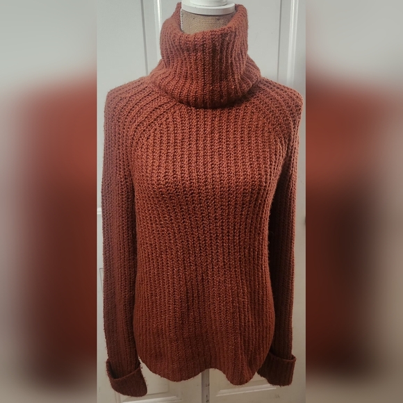 BP Rust Orange Chunky Sweater Size S - Picture 2 of 7